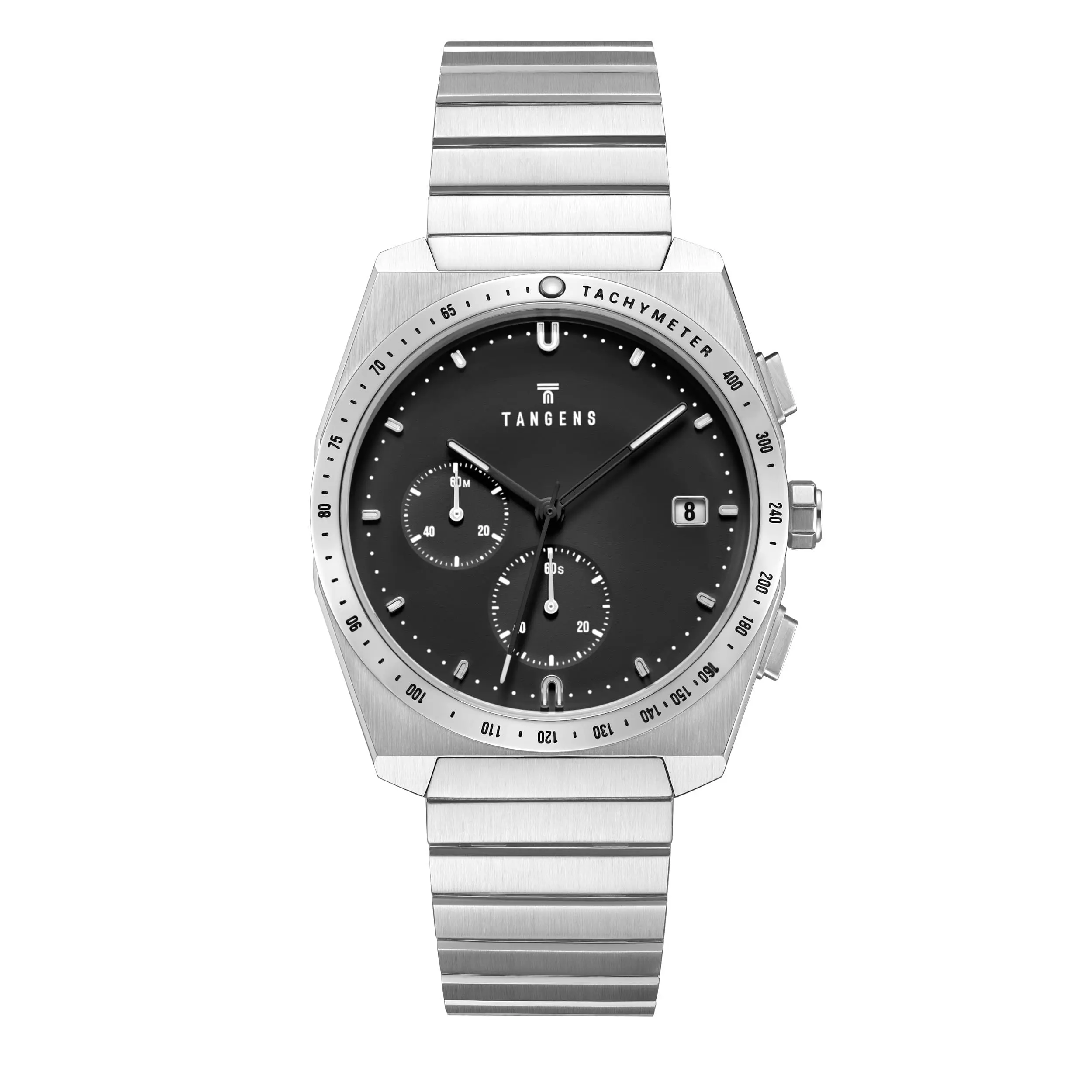 Komposition Chronograph in Black, front view